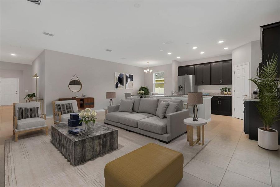 Furnished interior view inside a new home in Village at Windsor Reserve, Eagle Lake (Image 11). Furnished interior view inside a new home in Village at Windsor Reserve, Eagle Lake (Image 11).