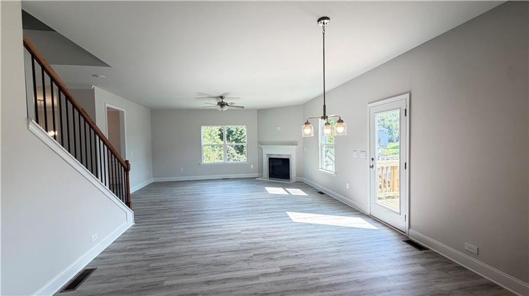 Spacious, unfurnished interior of a new home in Habersham Meadows, Demorest (Image 21).