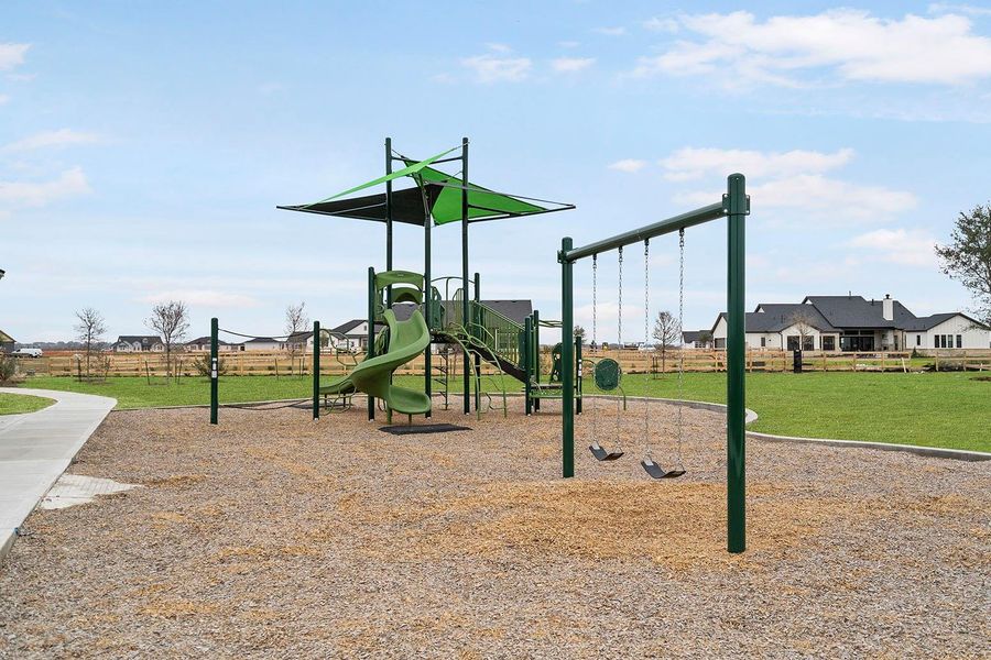 Playground and walking paths Playground and walking paths