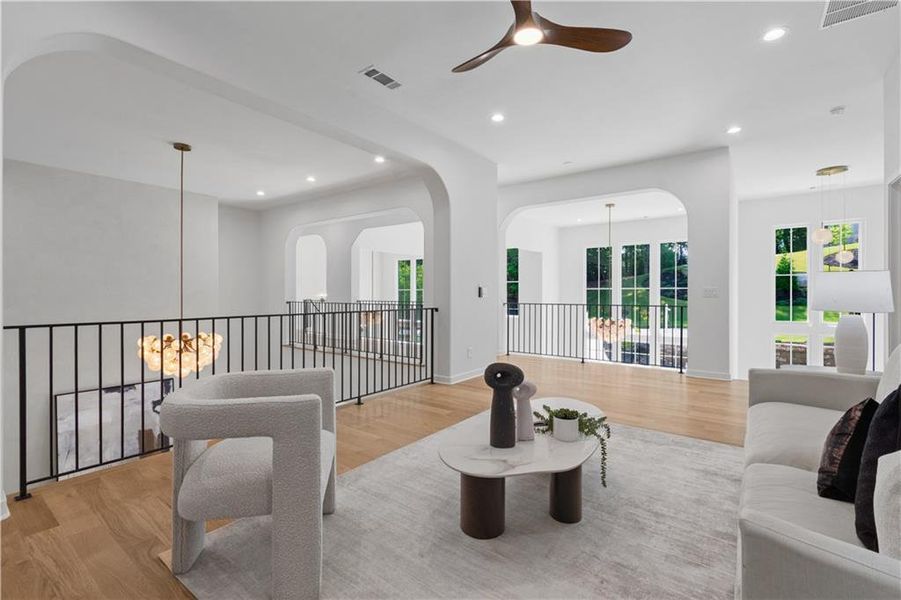 Furnished interior view inside a new home in , Alpharetta (Image 62).
