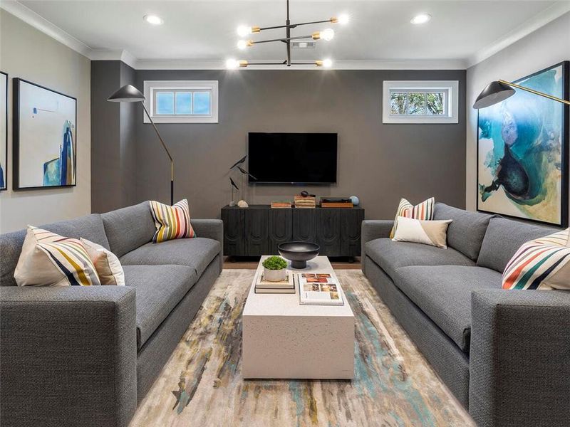 Furnished interior view inside a new home in , Suwanee (Image 15).