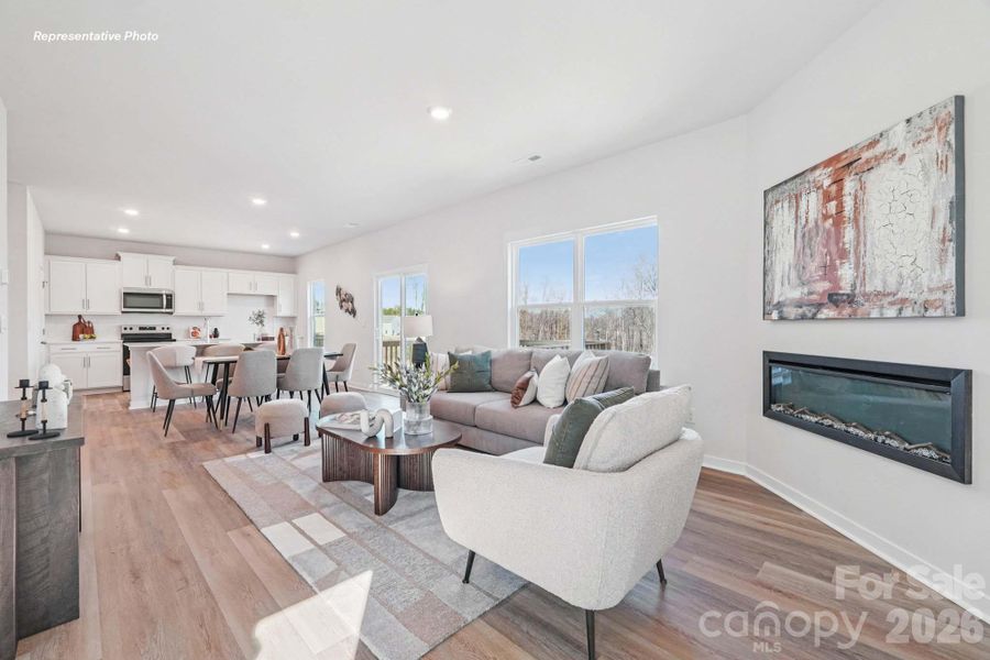 Furnished interior view inside a new home in Villages of Maiden, Maiden (Image 14).