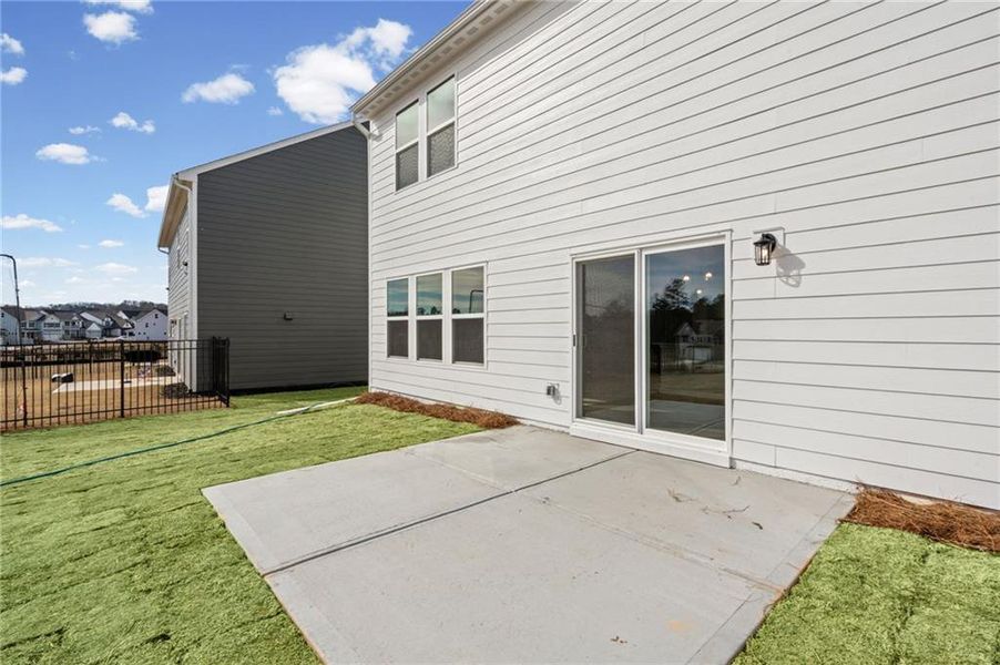 Exterior details and patio area of a home in Twin Lakes, Hoschton (Image 3). Exterior details and patio area of a home in Twin Lakes, Hoschton (Image 3).