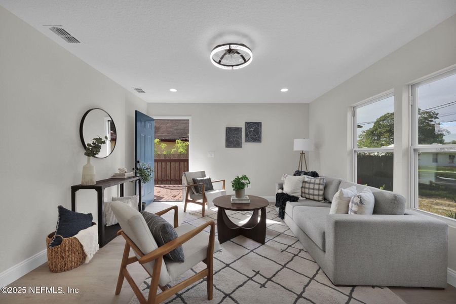Furnished interior view inside a new home in , Jacksonville (Image 36). Furnished interior view inside a new home in , Jacksonville (Image 36).
