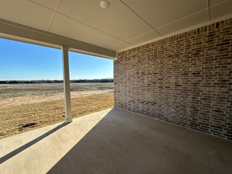 Exterior details and patio area of a home in Fannin Ranch, Leonard (Image 4). Exterior details and patio area of a home in Fannin Ranch, Leonard (Image 4).