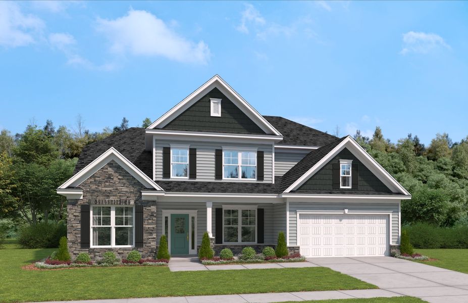 Representative exterior photo of a completed home built from the The Congaree by Stanley Martin Homes in Parkers Summit, Greer, SC (Image 26). Representative exterior photo of a completed home built from the The Congaree by Stanley Martin Homes in Parkers Summit, Greer, SC (Image 26).