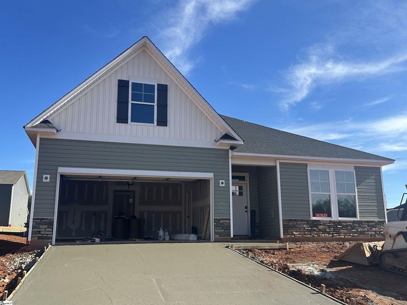 In-progress construction of a new home in Shiloh Trail, Wellford, SC (Image 5).