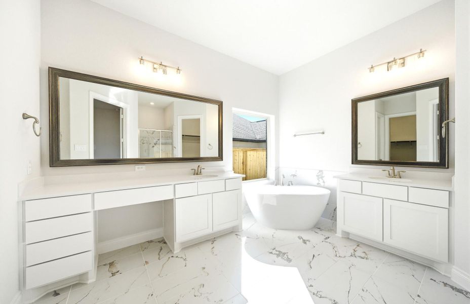 Furnished interior view inside a new home in Bridgeland 60′, Cypress (Image 7).