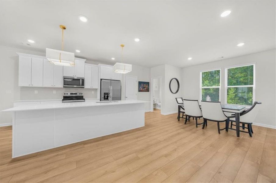 Furnished interior view inside a new home in , Atlanta (Image 11).
