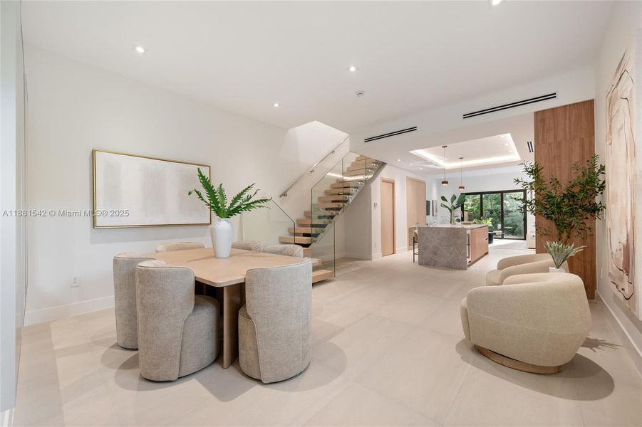 Furnished interior view inside a new home in , Miami (Image 33).