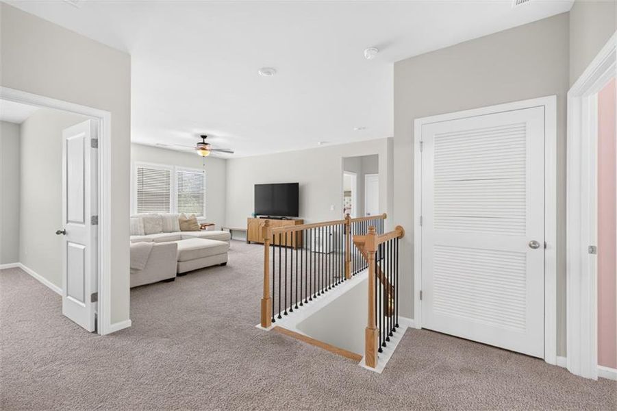 Furnished interior view inside a new home in Porches at Mobley Lake, Dacula (Image 37).