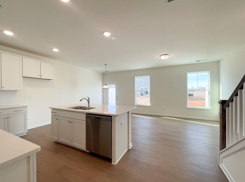 Furnished interior view inside a new home in Bellevue Townhomes, Greenville (Image 6).