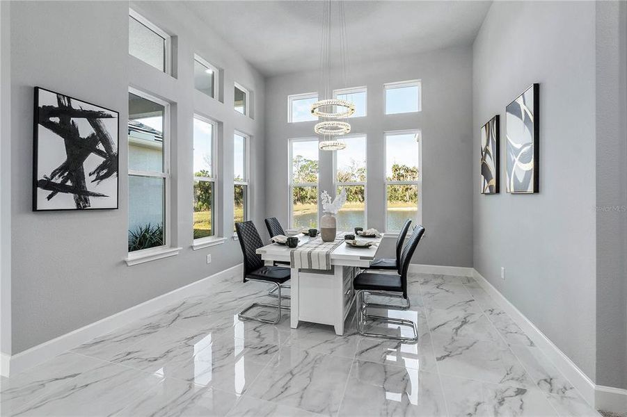 Tall Windows with Lake Views Tall Windows with Lake Views