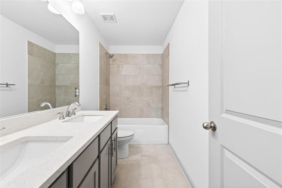 Furnished interior view inside a new home in , Auburn (Image 25).