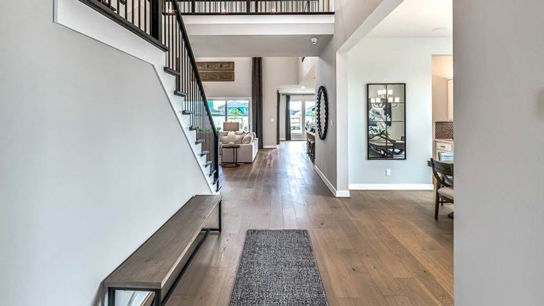 Furnished interior view inside a new home in Avalon at Cypress, Cypress (Image 5). Furnished interior view inside a new home in Avalon at Cypress, Cypress (Image 5).