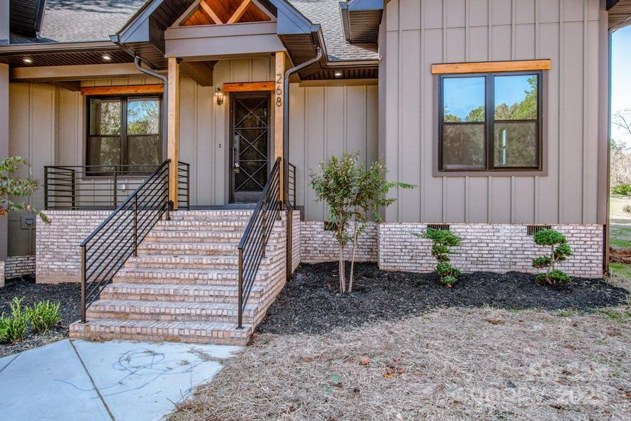 Exterior details and patio area of a home in , Statesville (Image 23).