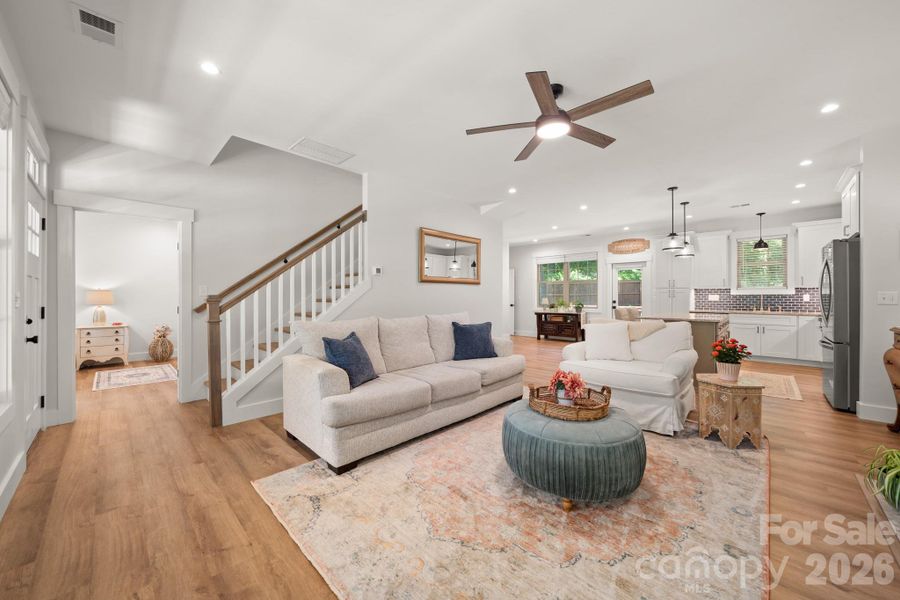 Furnished interior view inside a new home in , Asheville (Image 14). Furnished interior view inside a new home in , Asheville (Image 14).