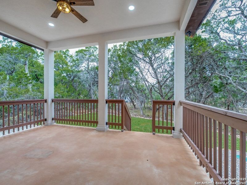 Exterior details and patio area of a home in , Spring Branch (Image 4). Exterior details and patio area of a home in , Spring Branch (Image 4).