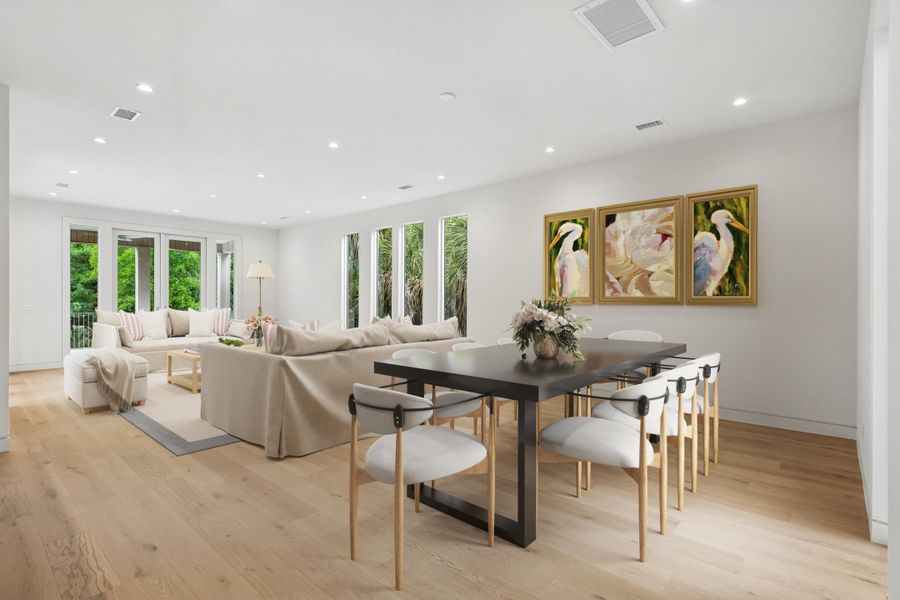 Furnished interior view inside a new home in , Edisto Island (Image 7).