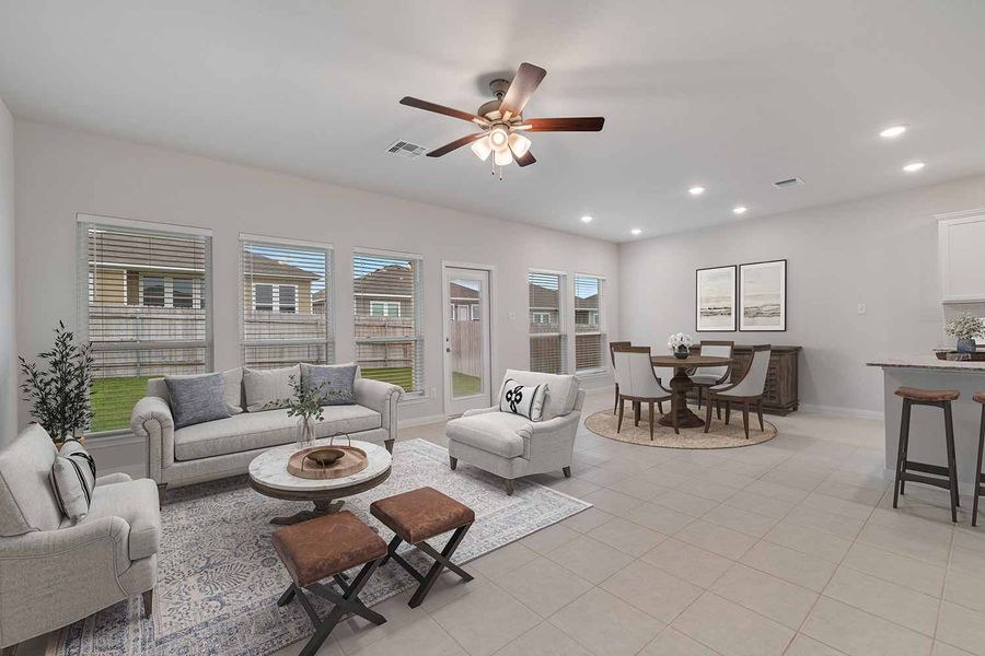 Furnished interior view inside a new home in Hartrick Ranch, Temple (Image 7). Furnished interior view inside a new home in Hartrick Ranch, Temple (Image 7).