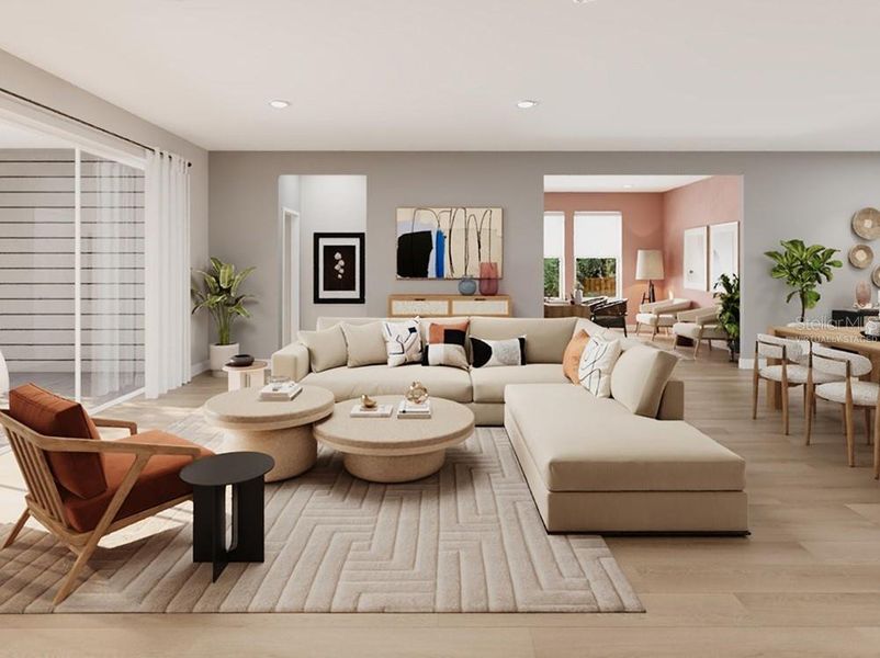 Furnished interior view inside a new home in Skye Ranch Community Group Page, Sarasota (Image 7).