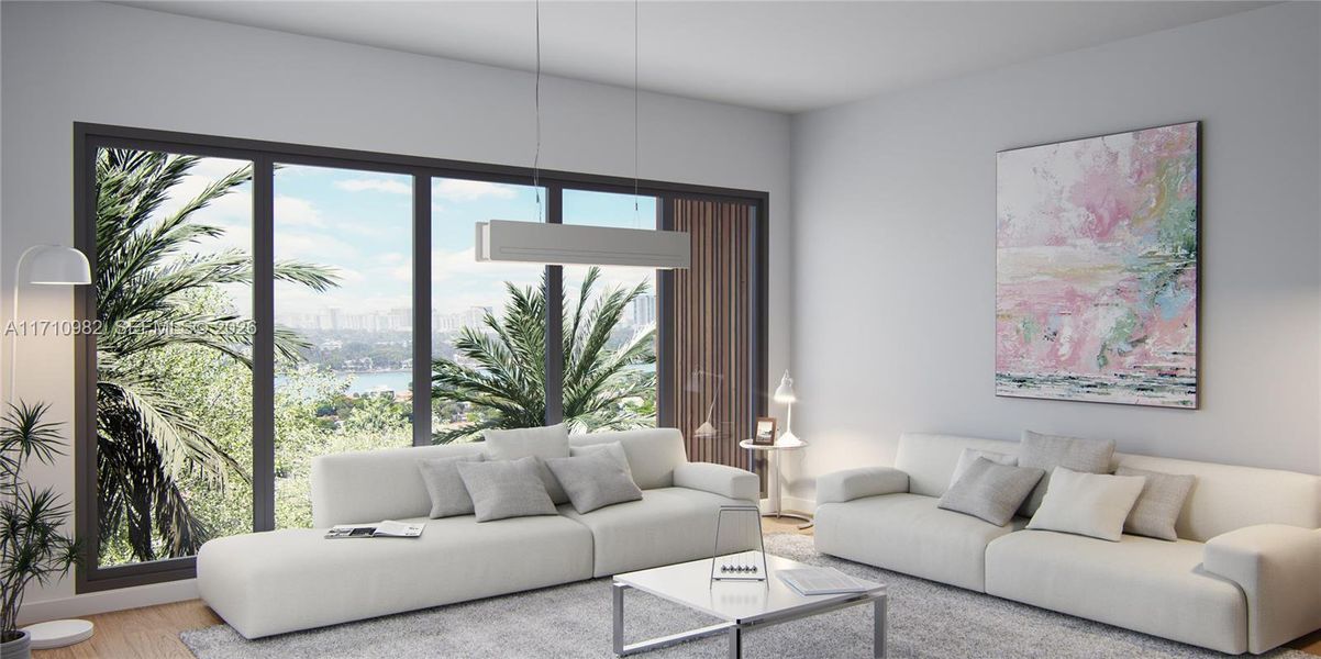 Furnished interior view inside a new home in , Miami Beach (Image 6). Furnished interior view inside a new home in , Miami Beach (Image 6).