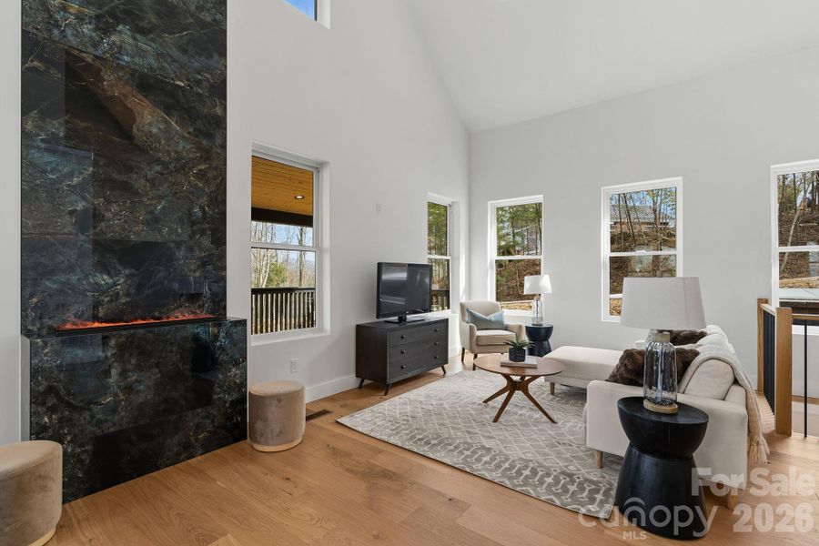 Furnished interior view inside a new home in , Asheville (Image 8).
