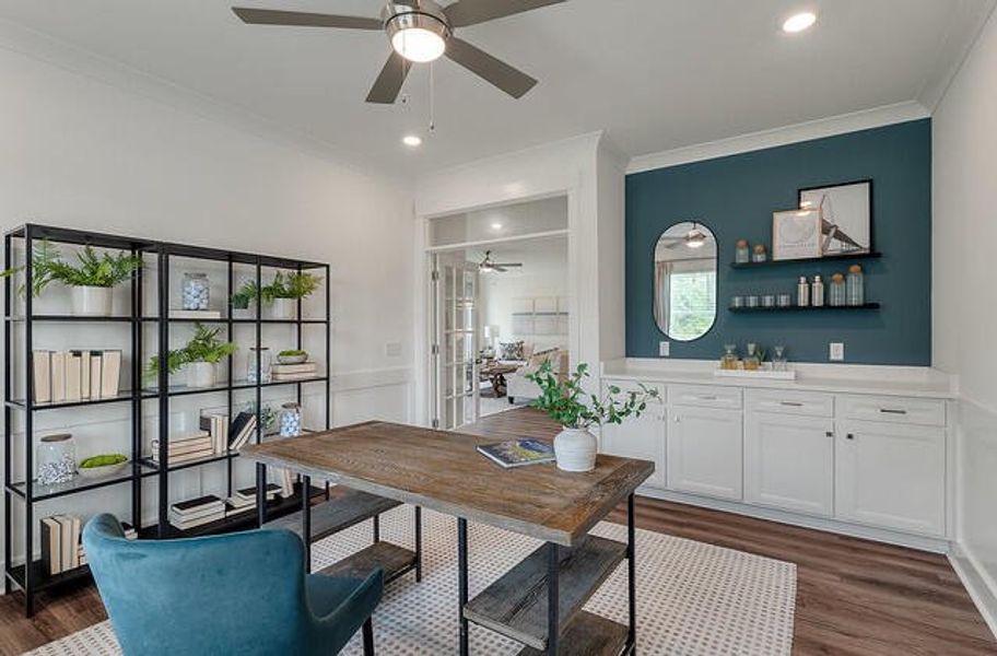 Furnished interior view inside a new home in , Huger (Image 32).