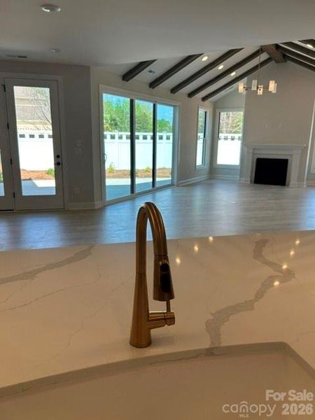 Close-up of interior finishes inside a home in The Courtyards at Hodges Farm, Charlotte (Image 12).