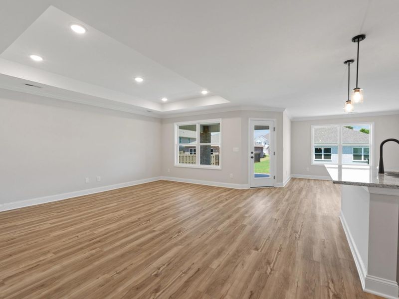 Representative unfurnished interior of a home built from the The Holly F by Davidson Homes LLC in Meadow Ridge Estates, Josephine (Image 13).