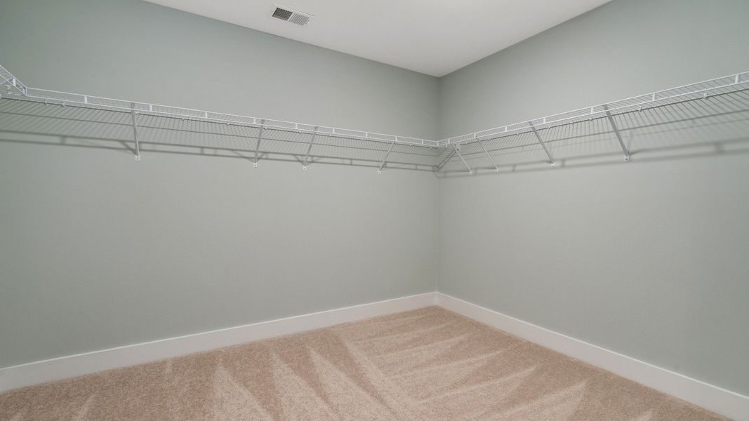 Primary Closet of The Drayton Design by DRB Homes