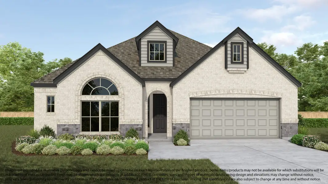 Representative exterior photo of a completed home built from the 622 by Long Lake Ltd. in Briarwood Crossing, Rosenberg, TX (Image 1). Representative exterior photo of a completed home built from the 622 by Long Lake Ltd. in Briarwood Crossing, Rosenberg, TX (Image 1).