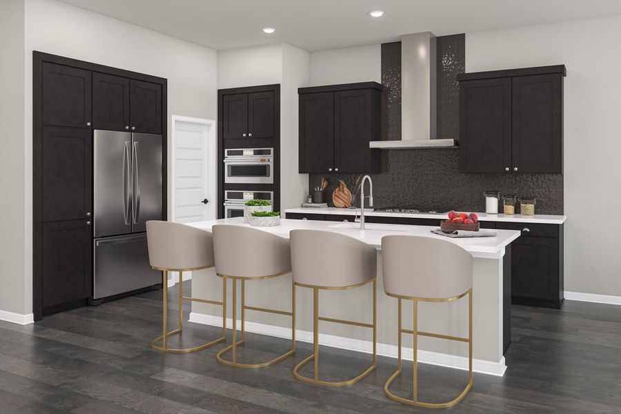 Furnished interior view inside a new home in Capitol Collection at Lariat, Liberty Hill (Image 10). Furnished interior view inside a new home in Capitol Collection at Lariat, Liberty Hill (Image 10).