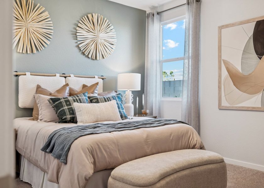 A bed with a large window. A bed with a large window.