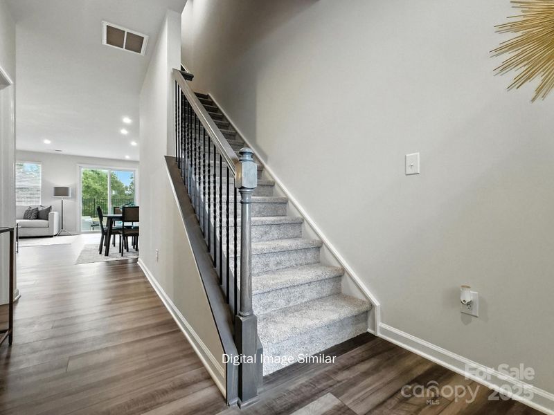 Spacious, unfurnished interior of a new home in Bailey Run, Charlotte (Image 18). Spacious, unfurnished interior of a new home in Bailey Run, Charlotte (Image 18).