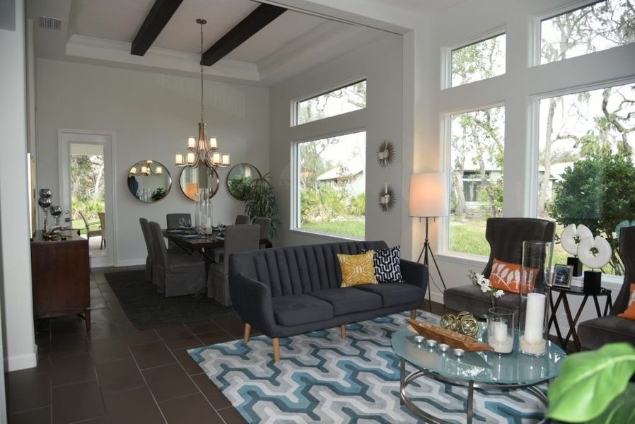 Furnished interior view inside a new home in Toscana, Palm Coast (Image 22).