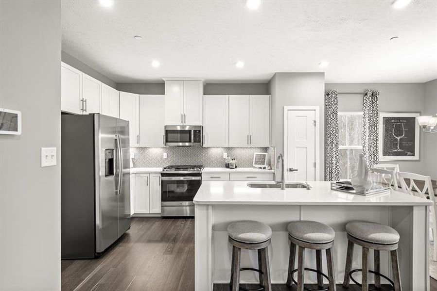 Furnished interior in a model home at Windsong Townhomes in Gallatin (Image 12).