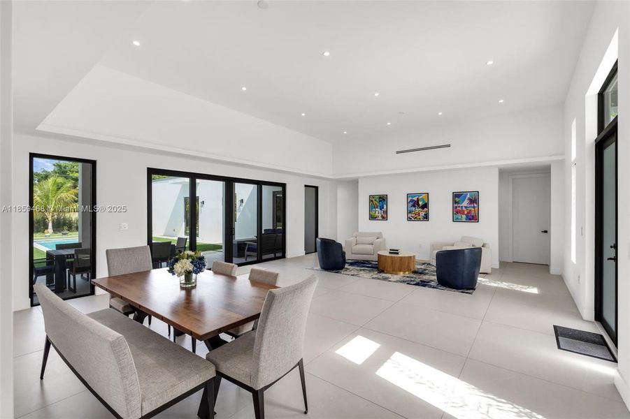 Furnished interior view inside a new home in , Miami (Image 10).