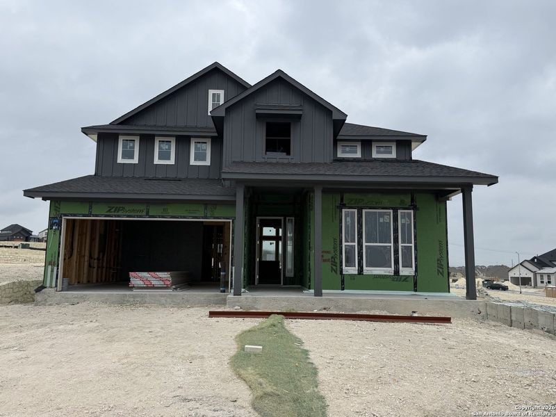 In-progress construction of a new home in Prominence, San Antonio, TX (Image 4).