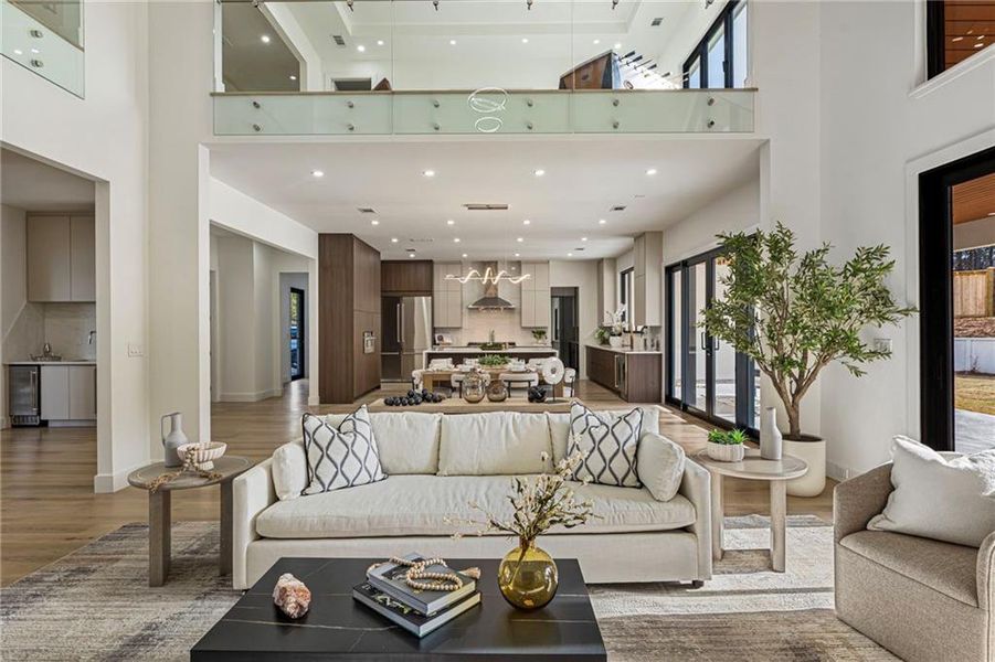 Furnished interior view inside a new home in , Suwanee (Image 71).
