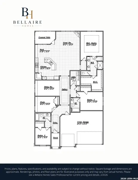 2D floor plan layout of this home in The Parklands, Marion, TX (Image 2). 2D floor plan layout of this home in The Parklands, Marion, TX (Image 2).