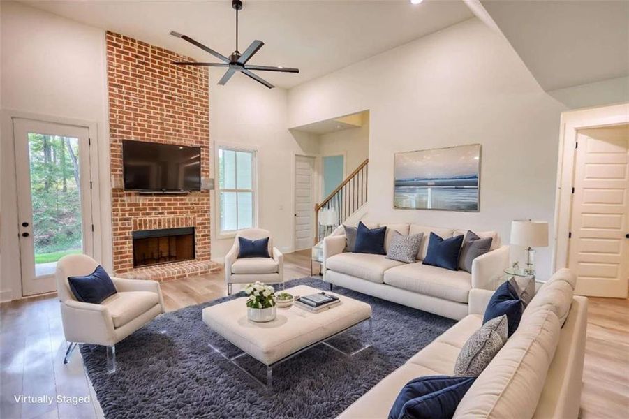 Furnished interior view inside a new home in , Monticello (Image 4). Furnished interior view inside a new home in , Monticello (Image 4).