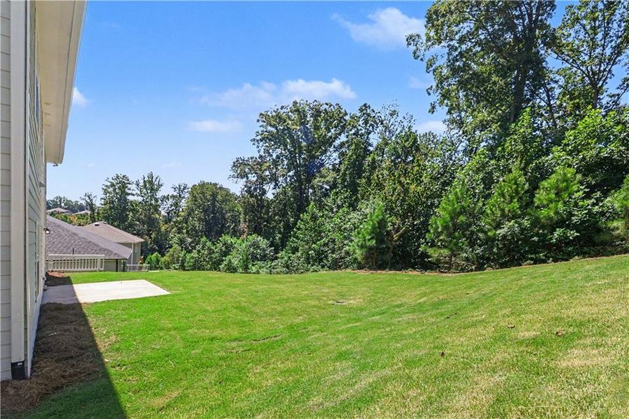 Exterior details and patio area of a home in Thunder Ridge, Dawsonville (Image 4).