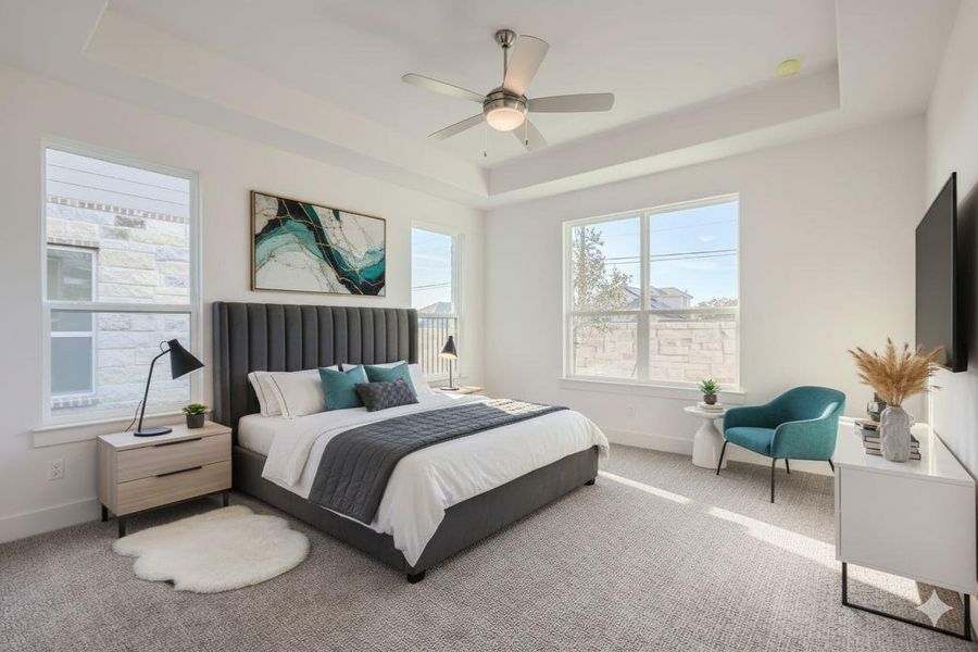 Furnished interior view inside a new home in Chester Ranch Place, Round Rock (Image 5). Furnished interior view inside a new home in Chester Ranch Place, Round Rock (Image 5).