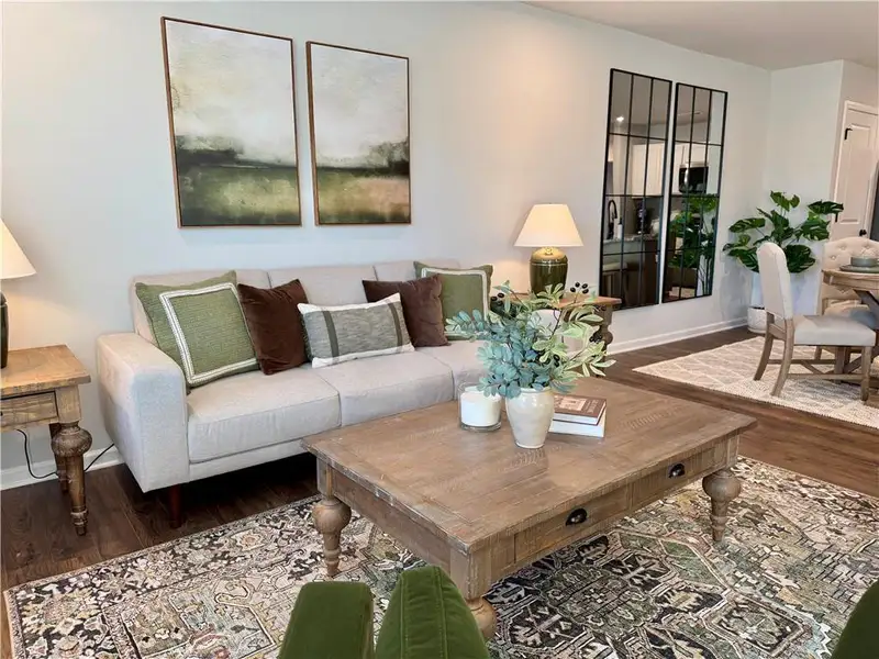 Furnished interior view inside a new home in Silver Leaf, Dawsonville (Image 7).