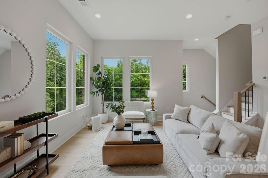 Furnished interior view inside a new home in , Charlotte (Image 9).