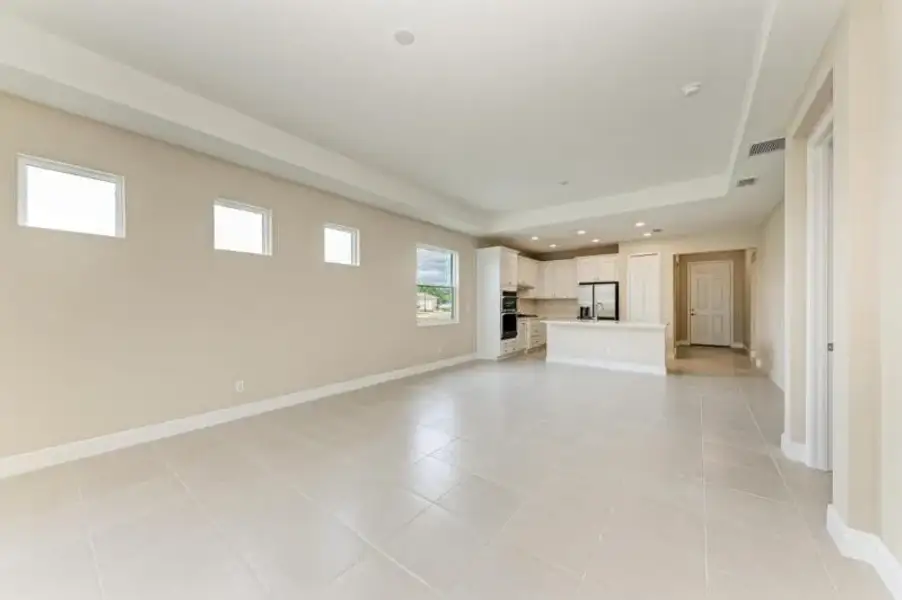 Representative unfurnished interior of a home built from the Captiva by Medallion Home in Reflection Villas at Watercolor Place, Bradenton (Image 12). Representative unfurnished interior of a home built from the Captiva by Medallion Home in Reflection Villas at Watercolor Place, Bradenton (Image 12).