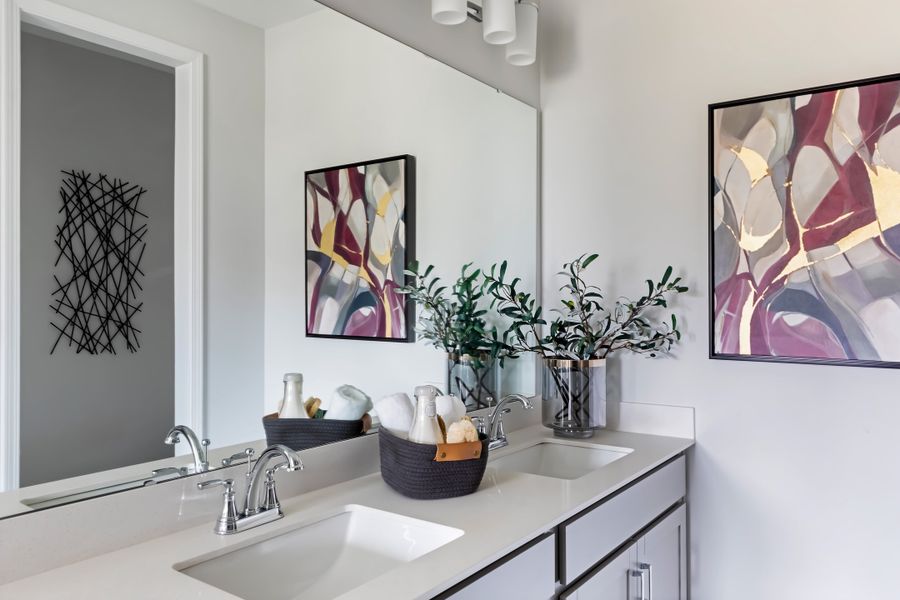 Furnished interior view inside a new home in Fifteen 15 Cannon, Charlotte (Image 11).