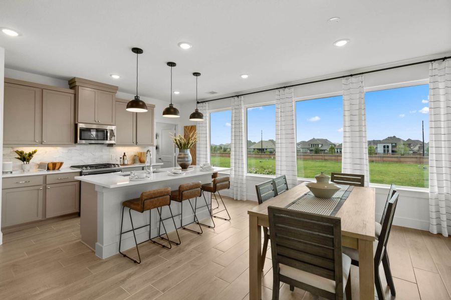 Furnished interior view inside a new home in Elyson, Katy (Image 6).