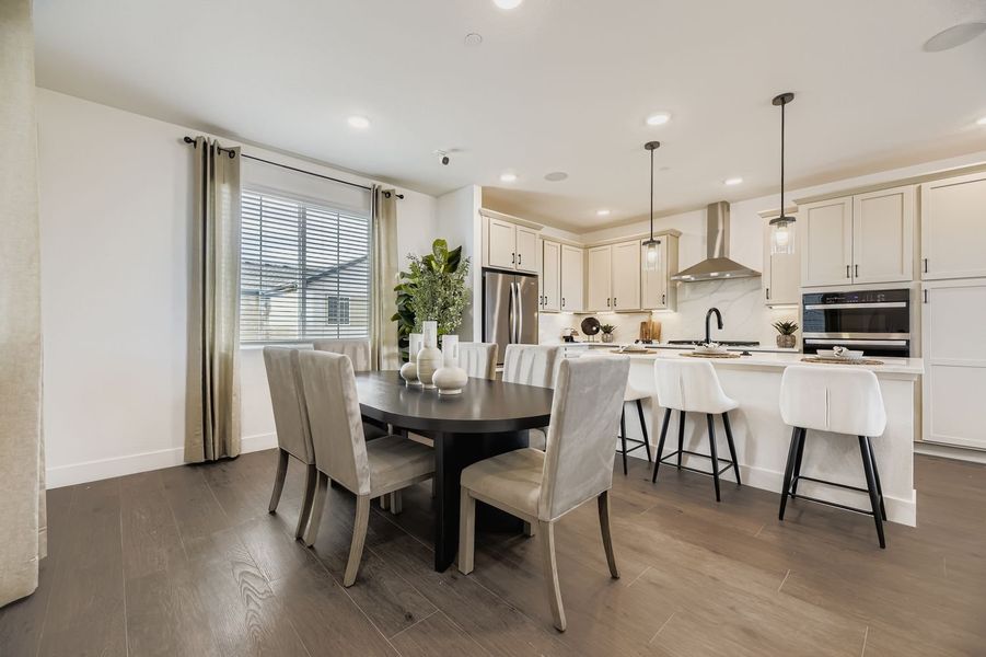 Representative furnished interior of a home built from the Apex Two by Brookfield Residential in Uplands, Westminster (Image 4).